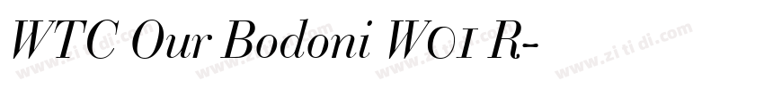 WTC Our Bodoni W01 R字体转换